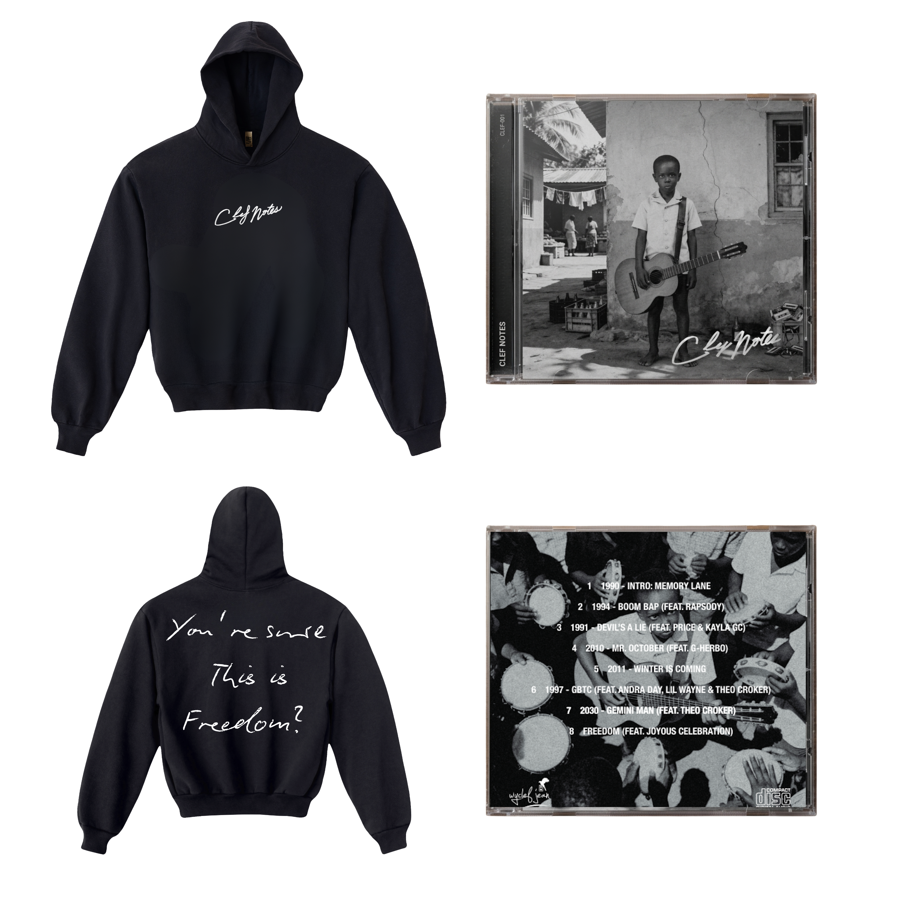 Clef Notes Freedom Pack (CD + Hoodie)